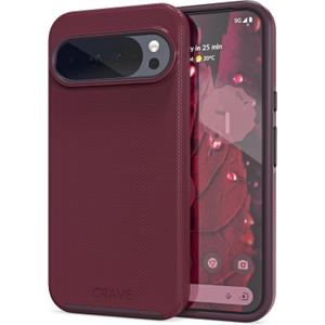 Crave for Google Pixel 10 Pro XL Case, Shockproof Protection Dual Layer Case for Google Pixel 10 Pro XL (6.8 inch) - Berry