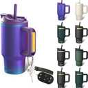 Frost Buddy Thicc Buddy - 16 oz Stainless Steel Vacuum Insulated Tumbler with Lid and Straw for Water - Travel Mug Cupholder Friendly - Gifts for Women Men Him Her (Nebula)