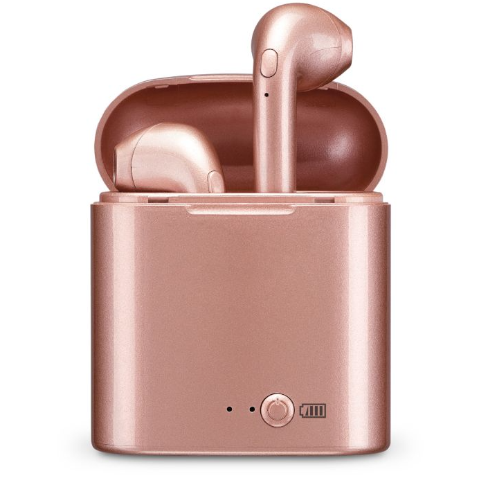 iLive IAEBT209 Truly Wireless Earbuds Bluetooth 5 With Charging Case Rose Gold
