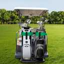 Golf Cart Strap Sleeve, Protect Your Golf Bag from Wear and Dirt - Premium Material, Simple Design, Easy to Install, Universal Fit (2-Pack, Green)