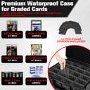 Graded Card Case Storage Box: Trading Card Storage for PSA BGS SGC Toploaders with 12 Dividers, Sports Cards Cases for Baseball Football MTG Slab Holder Collector Gift Carry Organizer Display800+