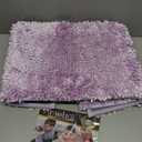 Untra Absorbent Dog Bath Towel Quick Drying Chenille Towels with Hand Pockets Cleaning Dogs and Cats Medium, Purple