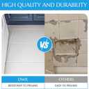 DWIL Tub and Tile Refinishing Kit, Quick-Dry Tile Paint for Wall & Floor, Sink Bathtub Paint for Bathroom, Kitchen, Toilets, Water Based, Semi-Gloss White, 50-55sq.ft, 33oz