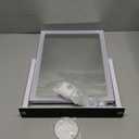 HIEEY Lighted Makeup Mirror, Hollywood Vanity Mirror with Lights, Three Color Lighting Modes, and 5X Magnification Mirror, Smart Touch Control, 360Rotation (17.3in,White,Gift Box)