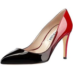JOY IN LOVE Women's Pumps Shoes 3.5" High Heels Pointy Toe Stiletto Pumps, Size 10