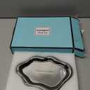 Lynagert Cloud Trinket Dish, Chubby Jewelry Tray, Ceramic Jewelry Ring Trinket Dish for Rings Earrings Necklace Organizer, Mother's Day Thanksgiving Christmas Birthday Bridesmaid Gifts (Silver)