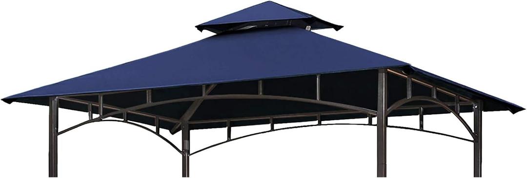 Eurmax USA High Performance Grill Gazebo Canopy Replacement Cover 5x8 BBQ Shelter Top (Navy Blue)