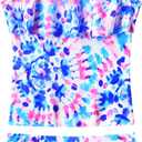Girls Tankini Swimsuit UPF50+ Ruffle 2 Piece Bathing Suit Full Coverage Kids Swimwear Ages 2-14 Years