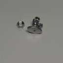 Eastman 3/8 Inch x 1/4 Inch x 5/8 In. OD Compression (1/2 In. Nom.) Multi-Turn Dual-Outlet Three-Way Stop Valve, Brass Plumbing Fitting, Chrome, 04351LF