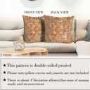 Boho Throw Pillow Covers 20x20 inch Set of 2,Bohemian Vintage Carpet Pattern Antique Ethnic Decor Double Sided Pattern Cushion Cover Soft Pillow Case Living Sofa Room Bed Square Pillow Cover