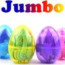4 Pack Jumbo Unicorn Deformation Easter Eggs with Toys Inside for Kids Boys Girls Toddlers Easter Basket Stuffers Fillers Gifts Party Favors