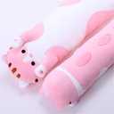 shangman Lovely Plush Cat Doll Cute Cartoon Soft Stuffed Kitten Long Throw Sleeping Pillow Doll Toy Gift for Kids Girlfriend Multiple Size (Pink,50cm/19.6in)