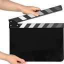 Andoer Acrylic Clapperboard Action Cut Board Movie Film Clapper Film Clapboard Small Clapperboard Movie Director's Slate Cut Action Scene Clapper Board Film Slate Dry Movie Clap Board for Filming