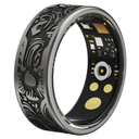 Smart Ring Heart Rate Monitor Sleep Ring Fitness Tracker Blood Pressure Step Counter Calories Pedometer Waterproof Health Vintage Smart Rings for Men Women Unique Anillo inteligente
