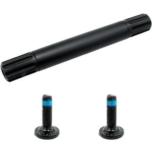 Cranks Parts BMX Crank axle CrMo 19mm 8T 150mm Long incl. 2 axle Bolts 8 Spline Spindle & Bolts for 19mm Bottom Bracket Black