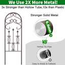 AMAGABELI GARDEN & HOME 2 Pack 60" x 18" Garden Trellis for Climbing Plants Outdoor Rustproof Metal Trellis for Potted Plants and Roses Vines Vegetables Flowers Ivy Cucumbers Clematis Supports Bronze
