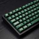 Sumgsn 142 Keys PBT Doubleshot SA Keycaps Dark Green Translucent Keycaps Set Fit for 61/64/87/104/108 Cherry Mx Switches ISO ANSI Mechanical Keyboard