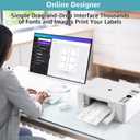 2 x MaxGear 3" x 3" Square Labels, for Inkjet or Laser Printer, Matte White Printable Sticker Paper Labels Sheets, Strong Adhesive, Dries Quickly, Holds Ink Well, 180 Pcs