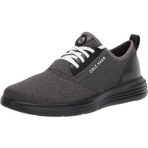 Cole Haan mens Grandsport Journey Knit Sneaker, Black/Magnet/Optic White, 12 US