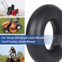 GICOOL 13x5.00-6 Inner Tube, 2 Pack with TR-87 Valve Stem, Heavy Duty, Universal Fit for Razor Dirt Quad Lawn Mowers, ATVs, Yard Tractor, Snow Blower