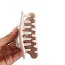 Cancer Constellation Hair Claw with Rhinestones, Beige Personalized Acetate Hair Clip for Women Gift 1 Piece