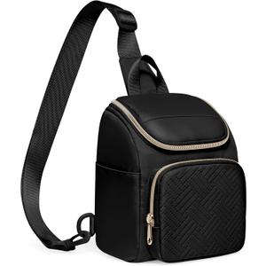 Camera Sling Bag Compatible with Polaroid Now 3rd/2nd Gen, Flip, Now+, Go Gen 2 Instant Film Camera, Crossbody Carrying Case with Adjustable Strap,Black