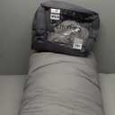 Litanika Comforters Medium Gray King Size, 3 Pieces Lightweight Solid Bedding Set & Collections, All Season Fluffy Bed Set (104x90In Comforter & 2 Pillowcases) (Medium Grey)