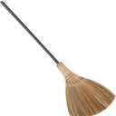 Natural Whisk Broom Vietnamese Straw Soft Broom for Indoor-Outdoor Cleaning, Yard, Sofa, Car Hood, Decoration, 51.57-Inch Long