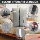 2 Pack Reusable Vacuum Bags for Travel,Waterproof Professional IP67 Zipper Reusable Vacuum Compression Bags,Space Saver Bags for Suitcases Backpack(No Pump)