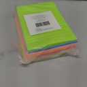 Paper Junkie Lined Sticky Notes in Bright Neon Colors, Self-Stick Memo Notepad 4 inch x 6 inch for Office & School - Pack of 8 Post Notes - Office Supplies