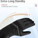 Royalrose Heated Gloves Liners for Men Women, Rechargeable Waterproof Winter Thin Heated Work Gloves with Arthritis Raynaud's Relief for Ski Golf Hiking Driving, XS