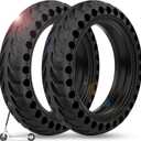 BANGTING 2PCS 8.5x2 inches Solid Tires for Electric Scooter, 8 1/2 x2 Tire for Gotrax GXL V2 / XR/APEX, 50/75-6.1 Tire Replacement for Xiaomi Pro 2 / M365 / 1S and All 8.5'' Scooter Tires (Black (no tools))