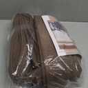 Dutch Cocoa Linen Curtains 102 Inches Long Living Room Pinch Pleated Drape with Hooks Rings for Track System Light Filtering 102 Inch Curtain for Bedroom Sliding Patio Door 2 Panels Brown