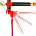 ENJ 4 Pack Folding Handle Load Binder with 2 Grab Hooks, for 5/16-3/8 Grade 70 Transport Chain, Load Binder with 7,100 Pound Working Load Limit