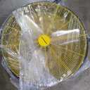 VAGKRI 30 Inch Industrial Drum Fan, 300W High Velocity Floor Fan, 3 Speed Heavy Duty Metal Fan with Casters Handles, Powerful Motor Air Circulator for Warehouse, Factory, Barn, Commercial, UL listed (Yellow)