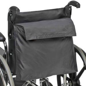 DMI Wheelchair Bag Provides Storage on Wheelchairs and Transport Chairs for Elderly and Disabled, FSA HSA Eligible, Straps for Quick and Easy Install, Black (1 Count (Pack of 1))