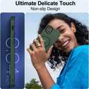 MOCCA Strong Magnetic for iPhone 13 Case, [Compatible with Magsafe][Screen Protector+Camera Lens Protector] Translucent Matte Back Slim Shockproof Case for iPhone 13 Phone Case 6.1", Midnight Green