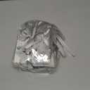 KUPOO 50PCS Candy Boxes,Silver Ribbon Wedding Favor Boxes Candy Bag Cake Box for Wedding Party Decoration Easter (silver)