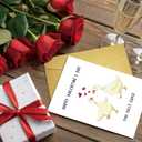 3 x Supoeguk Romantic Goose Valentine's Day Card for Wife Husband, Cute Valentines Card for Boyfriend Girlfriend, Happy Valentine's Day You Silly Goose