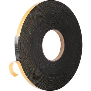 Self Adhesive Foam Tape Weatherstrip 1/2in x 1/16in x 66Ft High Density Foam Insulation Strips Foam Seal Weather Stripping with Strong Adhesive for Door and Window Sound Isolation Soundproofing