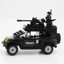 SWAT Set with 12 SWAT Officers, 2 Mounted Police with Horse 1 Helicopter, 1 Armored SWAT SUV Vehicle,and 2 Motorcycle,Safe & Durable ABS Great Gift for Kids, Boys, and Collectors