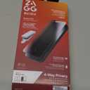 ZAGG Privacy XTR Screen Protector for iPhone 17 Pro - 4-Way Privacy Full-Screen Filter, 5X Stronger, Fingerprint-Resistant Tempered Glass, Smooth Feel, Easy Two-Step Installation