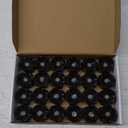 Homemory 24-Pack Halloween Black Dripping Flameless Tea Lights, Battery Operated Flickering LED Candles, Safe for Pumpkins, Party & Holiday Decor, 1.58" D x 1.2" H, Warm White Glow