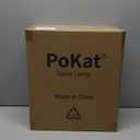 PoKat 23" Table Lamp, Farmhouse Bedside Lamps for Bedroom Set of 2, Ceramic End Table Lamps for Living Room, Traditional Nightstand Desk Lamps, Frosted White Lamps, Medium