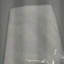 MIULEE Beige Scalloped Shower Curtain Linen Textured with 12 Metal Hooks Cute Heavy Duty Washable Waterproof Thick Cloth Shower Curtains with Black Border for Bathroom Hotel Bathtub,W72*L78 (Cream)