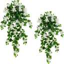 Nearly Natural 41in. UV Resistant Artificial Hydrangea Hanging Plant (Indoor/Outdoor) - Set of 2