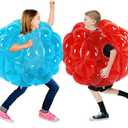 SUNSHINEMALL 2 Pack Inflatable Bumper Balls for Kids & Adults Giant Sumo Balls Bounce Body Bumpers Buddy Zorb Ball Outdoor Toys Gifts Yard Human Bubble Ball Hamster Ball, 24"
