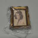 SIKOO 2.5x3.5 Vintage picture frames Small Picture Frame Wallet Size Picture frames 2.5 x 3.5 Mini Photo Frame Bronze Gold