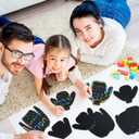 Wettarn 48 Pcs Ugly Sweaters Scratch Paper Christmas Scratch Ornaments for Kids Rainbow Art Christmas Tree Ornament Scratch Paper with Wooden Stylus for Kids Adults Christmas Party Handcraft Gift