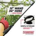Chapin 20004 Pump Sprayer, 1-Gallon SureSpray Translucent Tank with an Easy Fill Funnel-Top Opening, Adjustable Cone Nozzle & 34" Long Reach Hose, Used for Fertilizer, Pesticides, Weeds & Pests